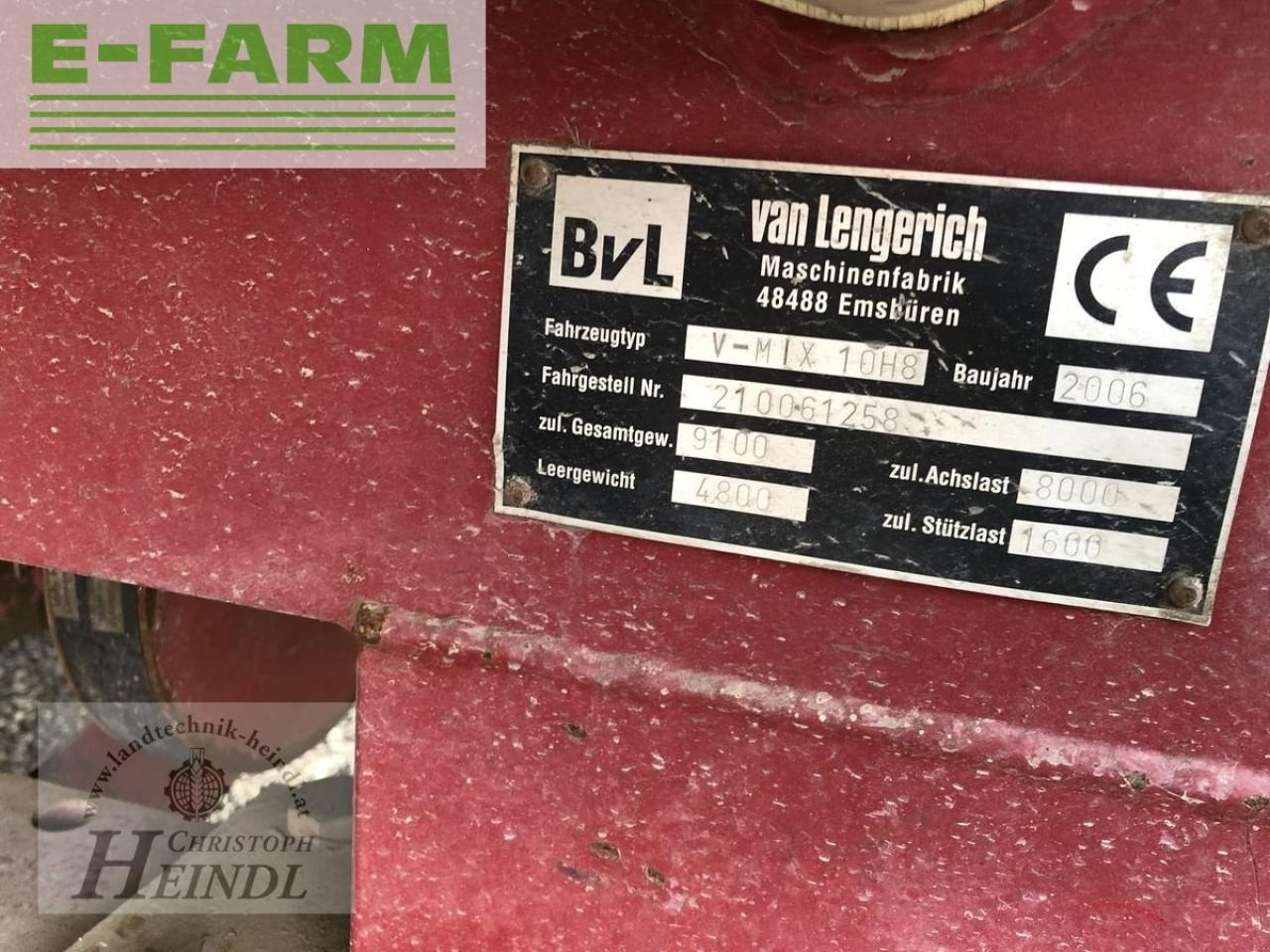 Forage mixer wagon BVL - van Lengerich bvl v-mix fill plus 10 ls: picture 15