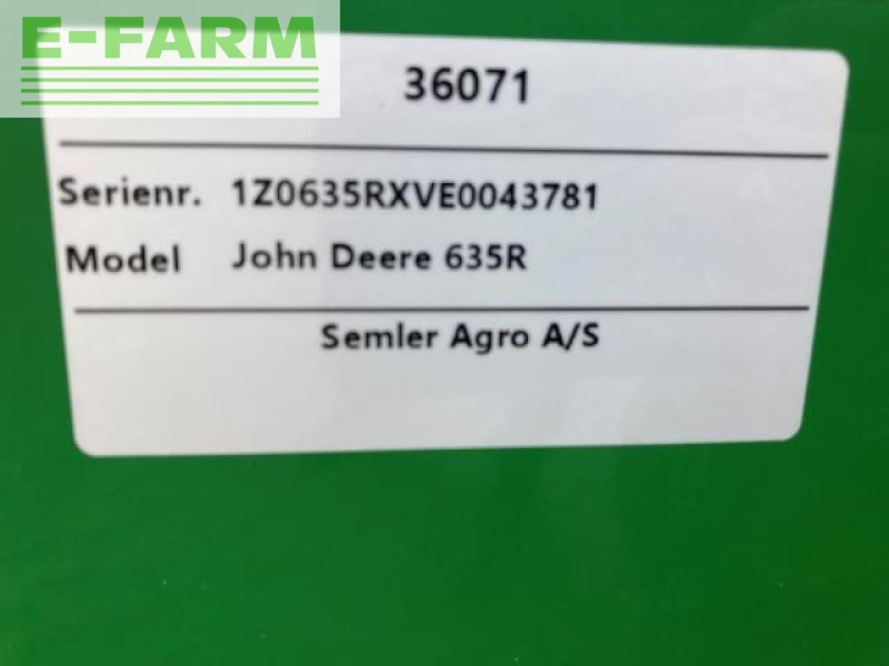 Grain header John Deere 635r: picture 16