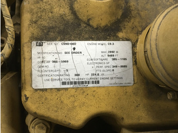Construction machinery Caterpillar C9.3 C9N-3655969 USED: picture 5
