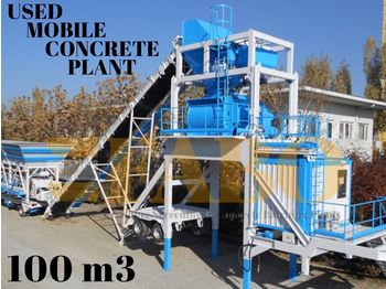 FABO USED MOBILE CONCRETE BATCHING PLANT 100 m3/h - Concrete plant