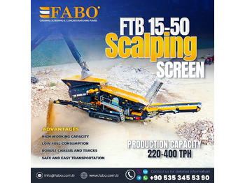 New Mobile crusher FABO FTB-1550 MOBILE SCALPING SCREEN | AVAILABLE IN STOCk: picture 1