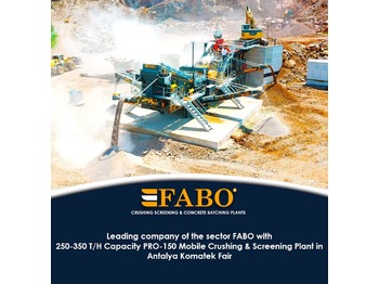 New Mobile crusher FABO PRO-150 MOBILE CRUSHING SCREENING PLANT WITH WOBBLER FEEDER: picture 1