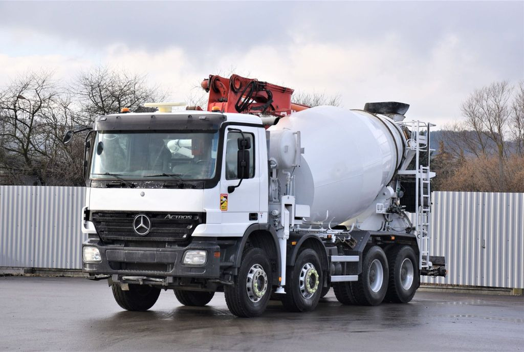 Concrete pump truck Mercedes-Benz ACTROS 3241* Betonpumpe 21m *8x4 * Top Zustand: picture 2