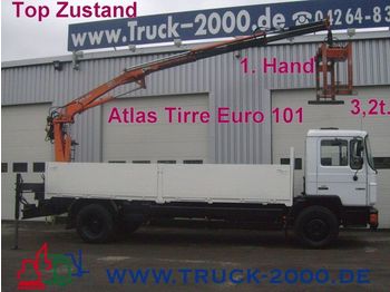 MAN 18.222 Atlas Heckkran faltbar3,2t/ 8,30m*1.Hand - Mobile crane