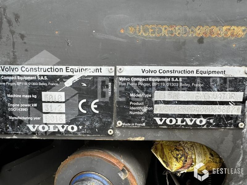 Mini excavator Volvo ECR50D: picture 9