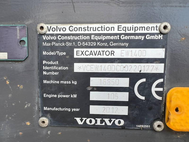 Wheel excavator Volvo EW140D - Excellent Condition / Tilting Bucket: picture 18
