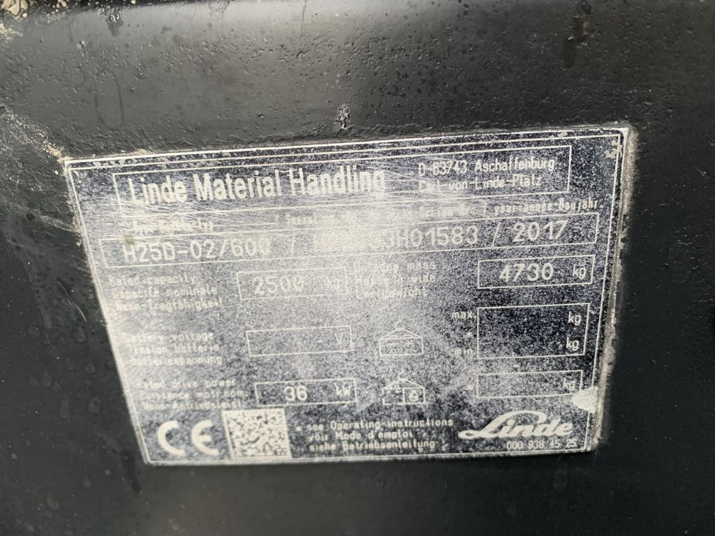 Diesel forklift Linde H25D-02/600: picture 4