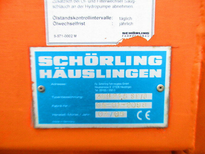 Garbage truck for transportation of garbage MAN TGA 28.310 6x2-4 LL TGA 28.310 6x2-4LL Schörling 3R11 21.5, Terberg Schüttung: picture 13