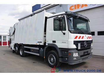 Garbage truck for transportation of garbage Mercedes-Benz Actros 2532 Faum Variopress Zoeller Schüttung: picture 1