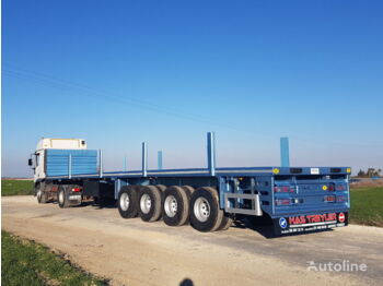 New Container transporter/ Swap body semi-trailer for transportation of containers ALAMEN Flatbed Semi Trailer for sale (from Manufacturer Company): picture 1