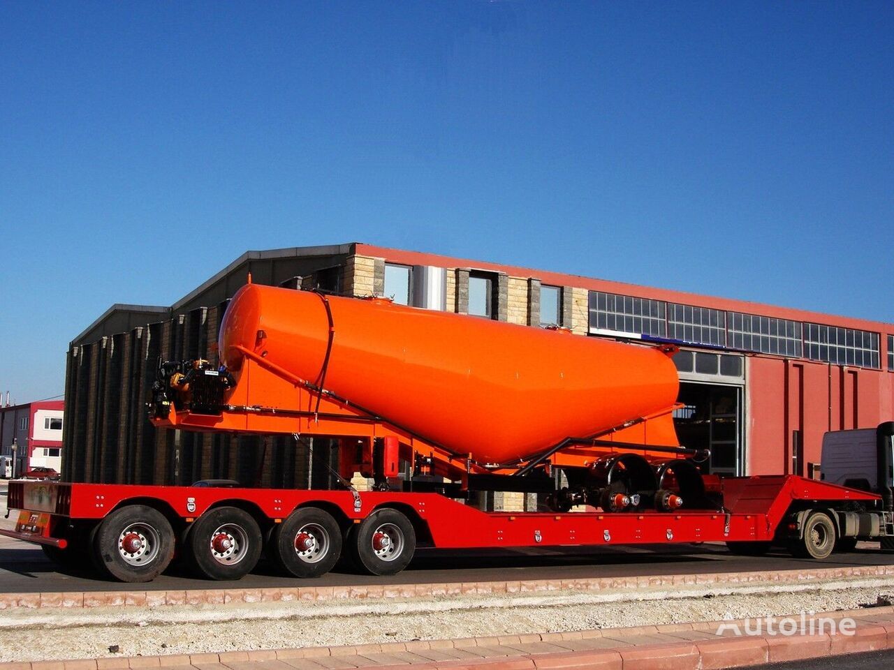 New Low loader semi-trailer AME 100 Ton, Front Loading 4 Axle Lowbed Semi Trailer: picture 6