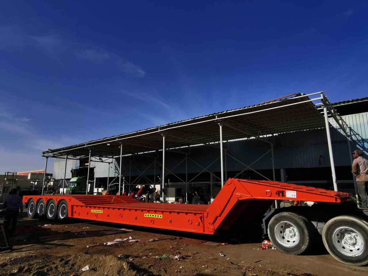 New Low loader semi-trailer AME 120 Ton 4 Axle Front Loading Lowbed Semi-Trailer: picture 20