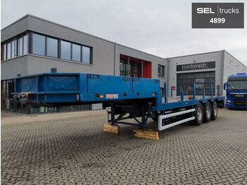 Low loader semi-trailer Babelsberger SSA 51 / Lenkachse / Ballast: picture 1