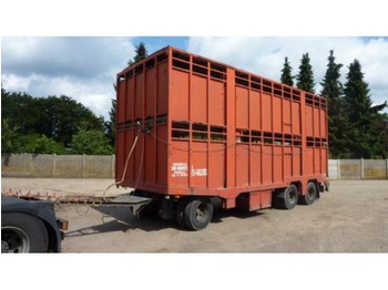  Gheysen en Verpoort 3-asser voor 2 lagen rundere - Closed box semi-trailer