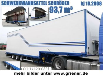 JUMBOSATTEL SCHWENKWAND GETRÄNKE SCHRÖDER 93,7m³  - Closed box semi-trailer