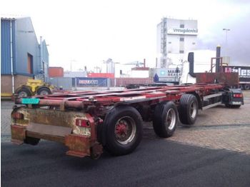 Kromhout 3ass gestuurd kippend contchas - Container transporter/ Swap body semi-trailer