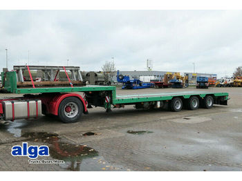 Low loader semi-trailer Doll D 300, Ausziehbar, gelenkt, 3-Achser, BPW-Achsen: picture 1