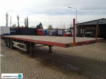 Kromhout Kromhout 3-assige platte oplegger - Dropside/ Flatbed semi-trailer