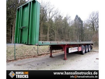 WELLMEYER SPA35 12m LANGHOLZSATTELAUFLIEGER  - Dropside/ Flatbed semi-trailer
