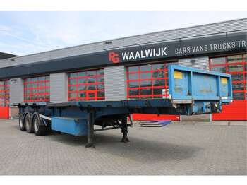 Dropside/ Flatbed semi-trailer EKW RO-39T3C, Breed transport trailer Air suspension, self supporting with Hatz motor schuinsteller: picture 1