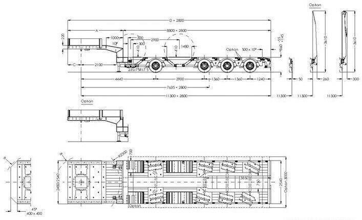 New Low loader semi-trailer Faymonville 4-(1+3)-Achs-Tele-Semi-Radmulden-Rampen zg: picture 7