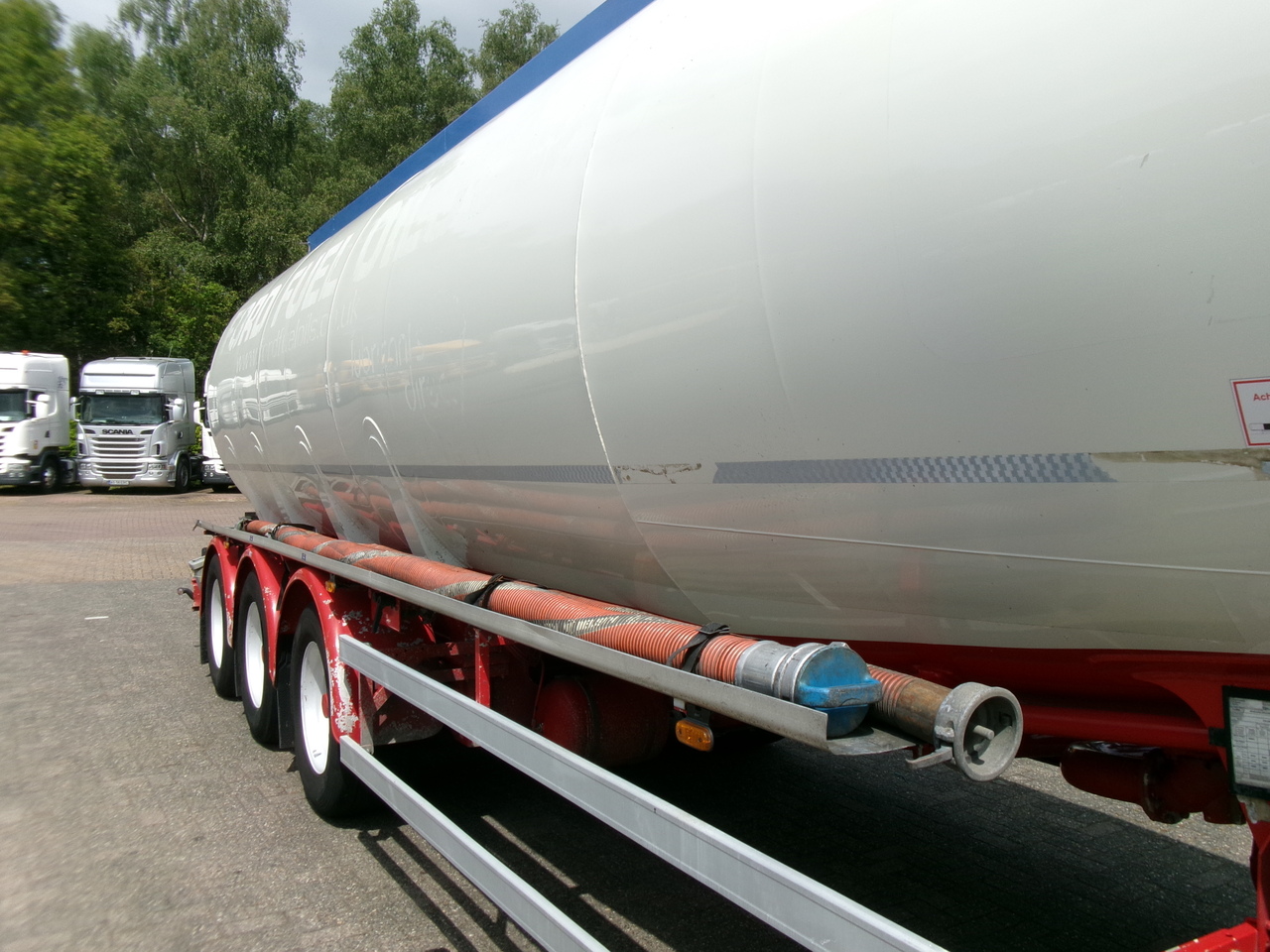 Tank semi-trailer for transportation of fuel Feldbinder Fuel tank alu 44.6 m3 + pump: picture 7