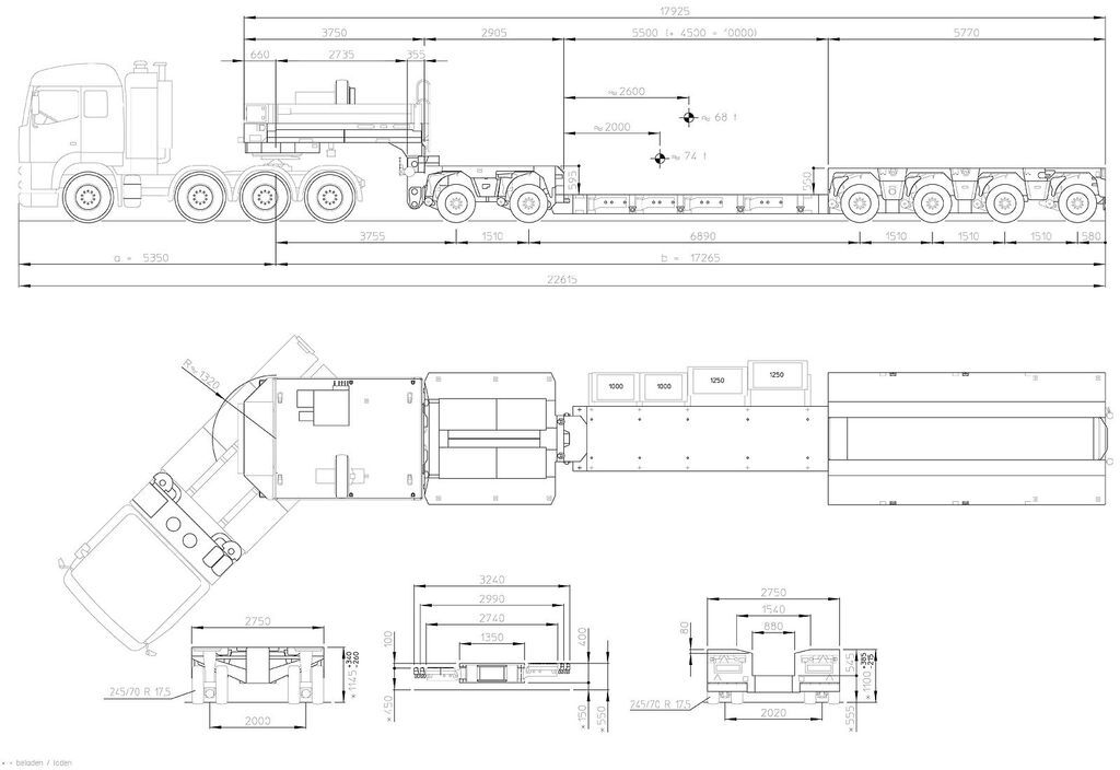 New Low loader semi-trailer Goldhofer 2+4-Achs-Tiefbett-Kombination VP 6: picture 14