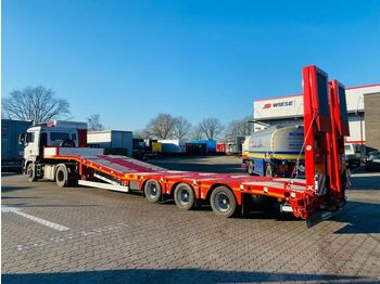 New Low loader semi-trailer Kässbohrer Tieflader K.SLS.L3 Rampe zum Hochbett Gitterrost: picture 1