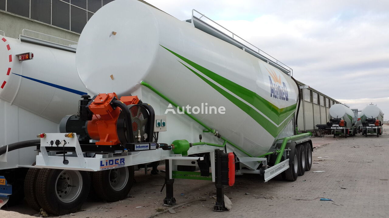 New Tank semi-trailer for transportation of cement LIDER 2023 NEW 80 TONS CAPACITY FROM MANUFACTURER READY IN STOCK: picture 10
