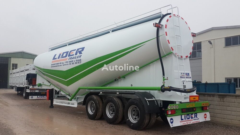 New Tank semi-trailer for transportation of cement LIDER 2023 NEW 80 TONS CAPACITY FROM MANUFACTURER READY IN STOCK: picture 15