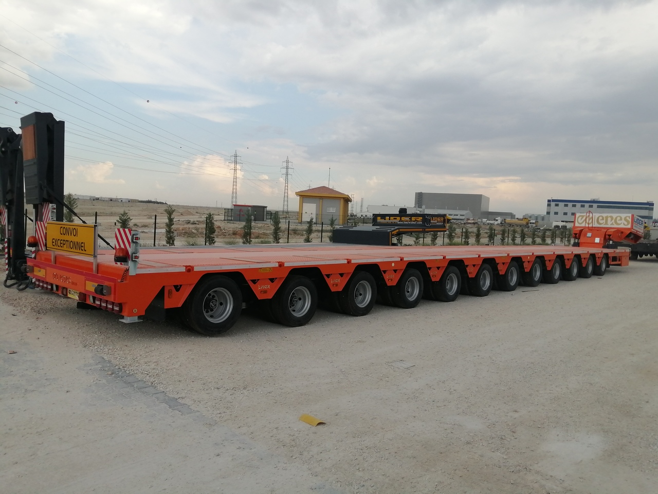New Low loader semi-trailer LIDER 2024 Model 200 TONS CAPACITY New Productions Directly From Manufacture: picture 17