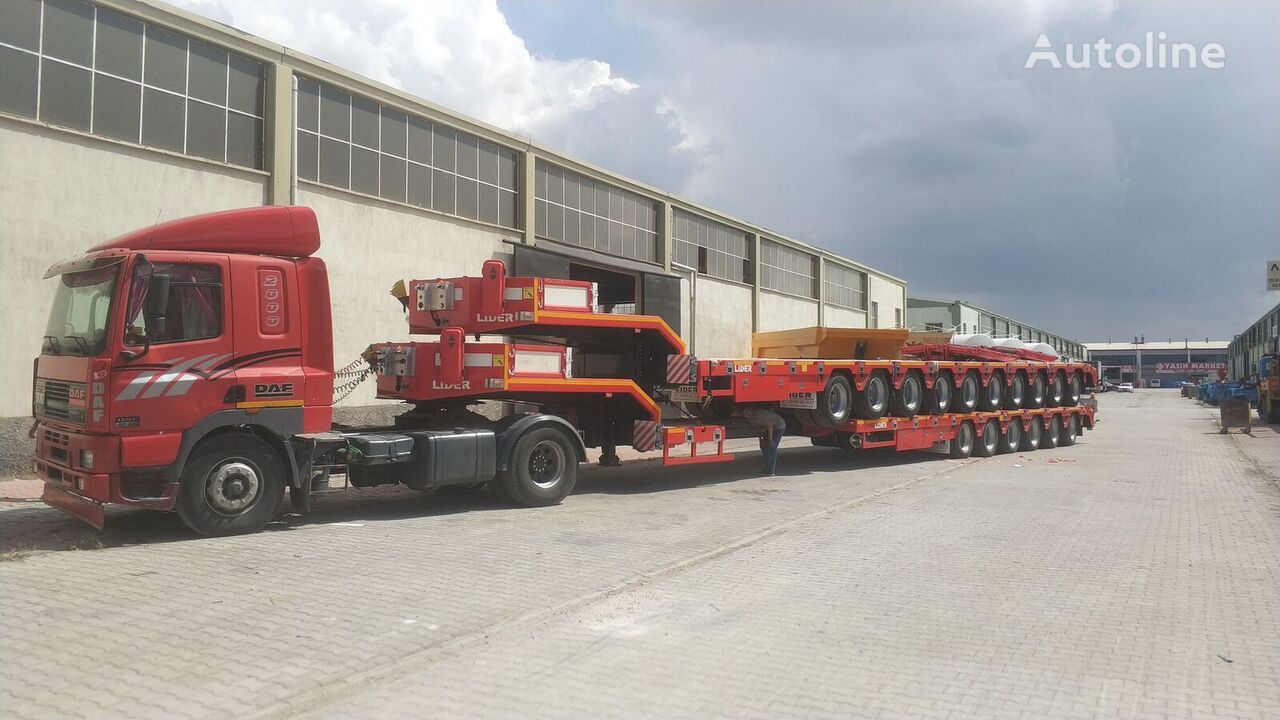 New Low loader semi-trailer LIDER 2024 model 150 Tons capacity Lowbed semi trailer: picture 11