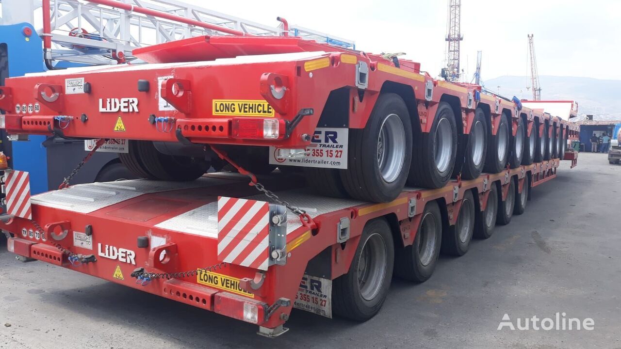 New Low loader semi-trailer LIDER 2024 model 150 Tons capacity Lowbed semi trailer: picture 17