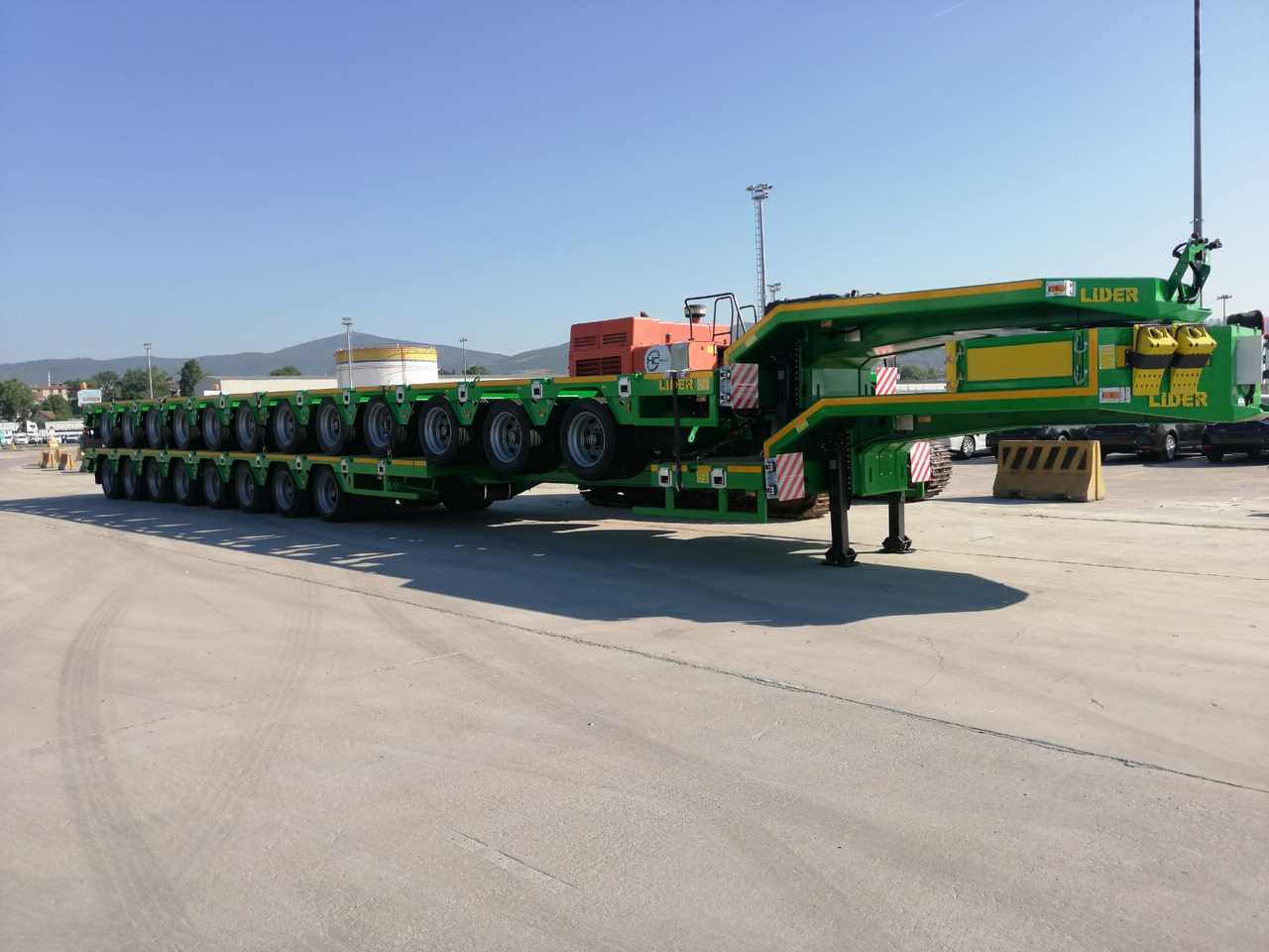 New Low loader semi-trailer for transportation of heavy machinery LIDER LIDER NEW 2024 MODEL Lowbed: picture 9