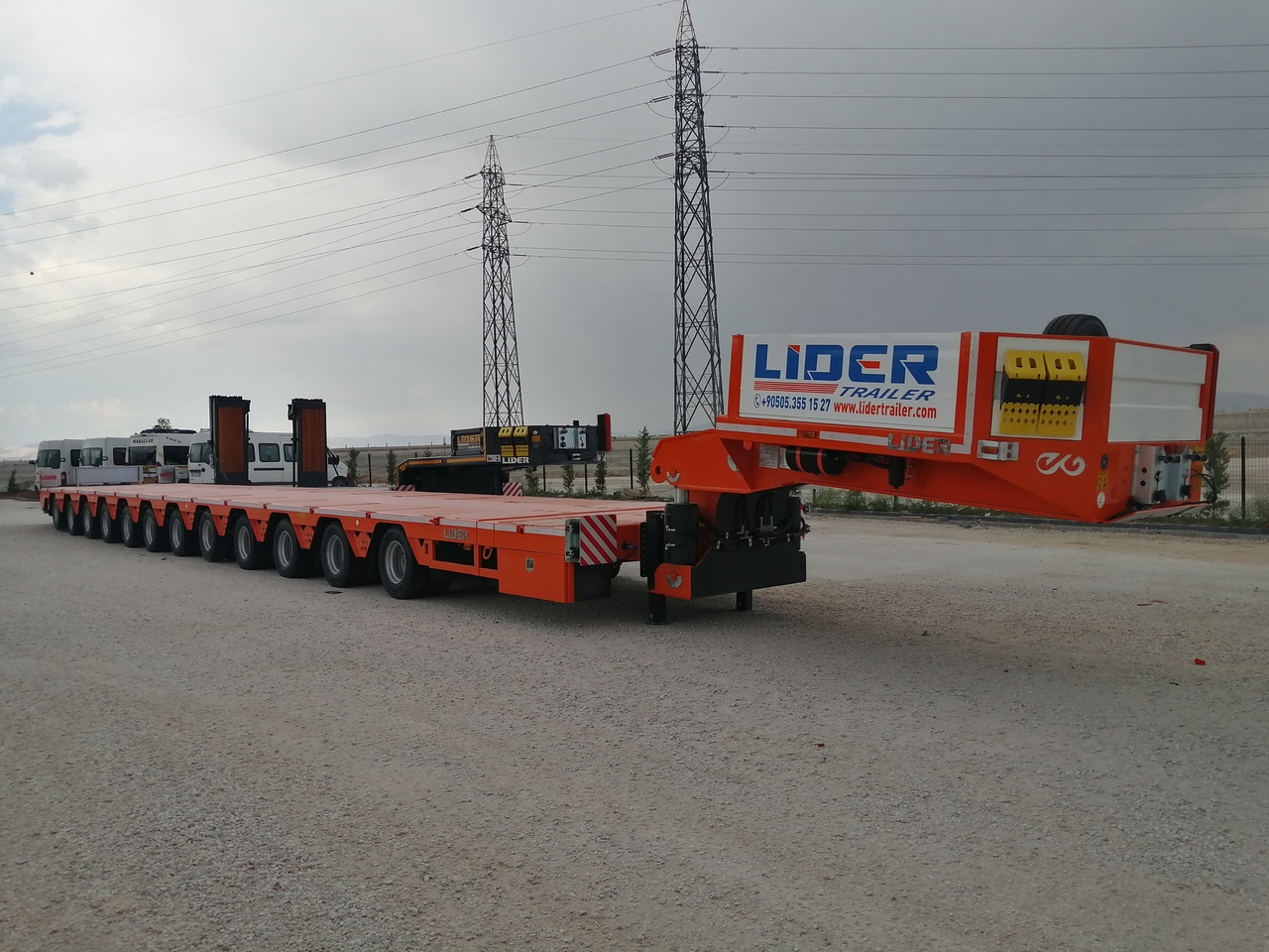 New Low loader semi-trailer for transportation of heavy machinery LIDER LIDER NEW 2024 MODEL Lowbed: picture 12