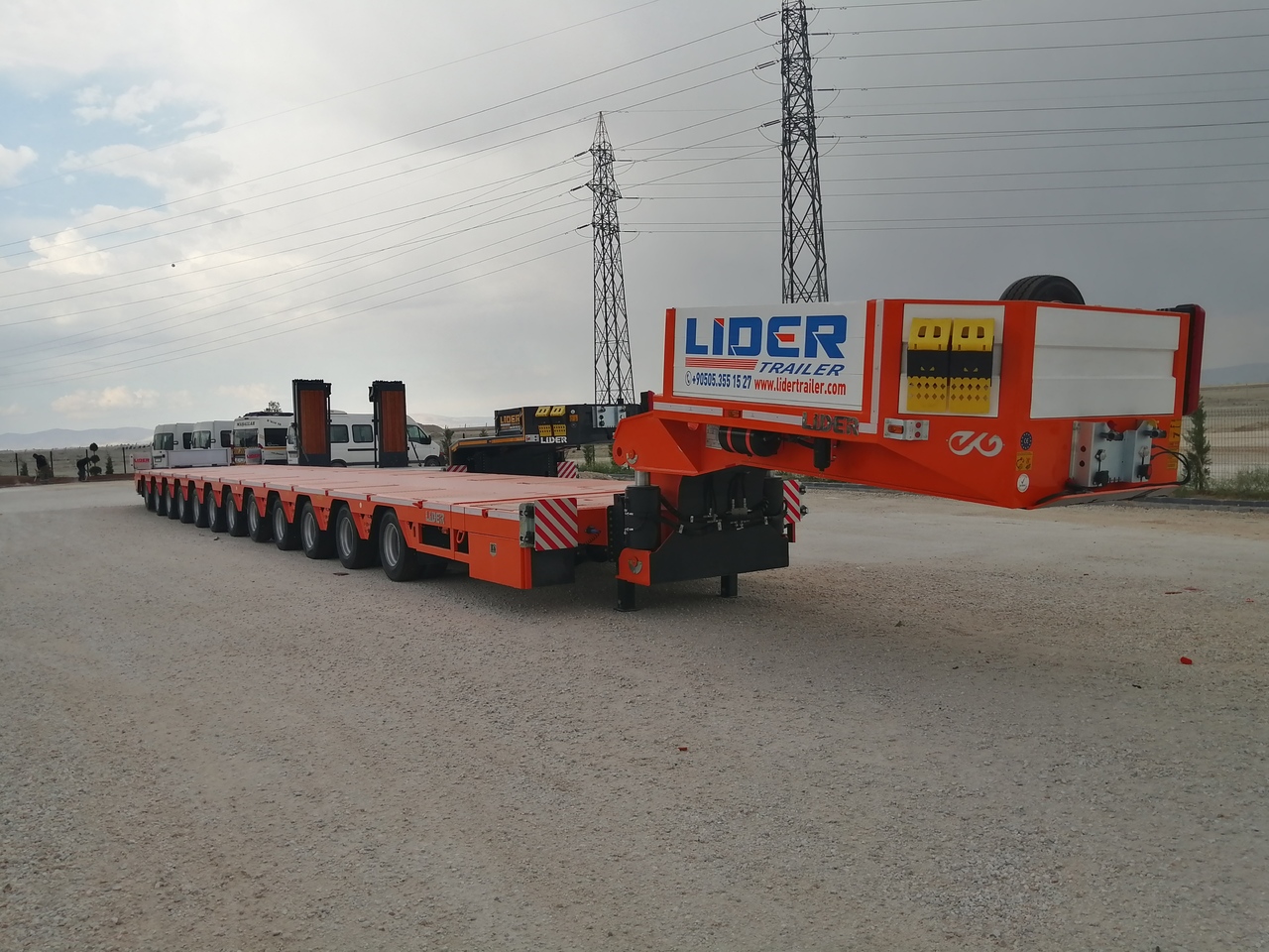 New Low loader semi-trailer for transportation of heavy machinery LIDER LIDER NEW 2024 MODEL Lowbed: picture 2