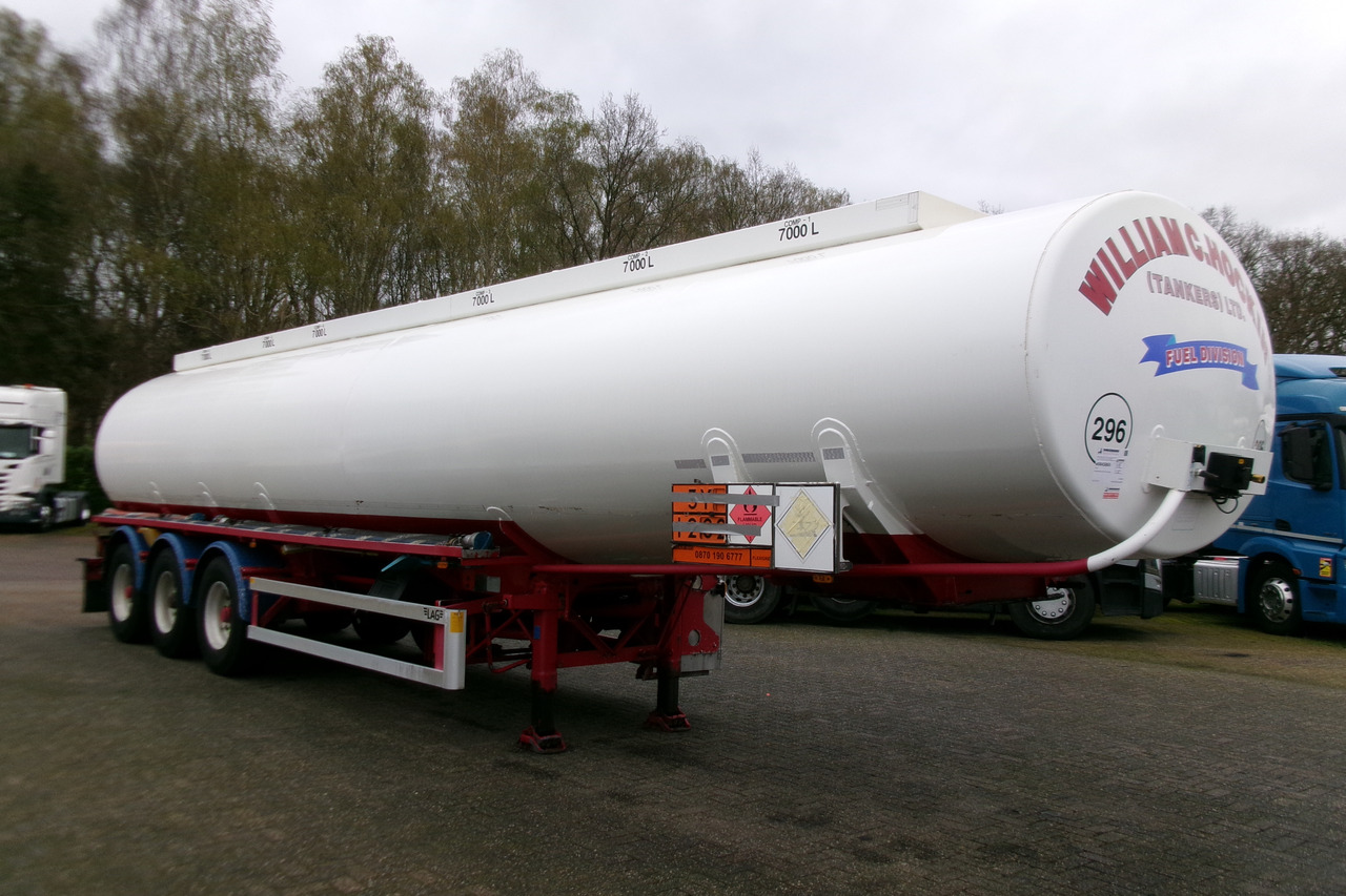 Tank semi-trailer for transportation of fuel L.A.G. Fuel tank alu 44.4 m3 / 6 comp + pump: picture 2