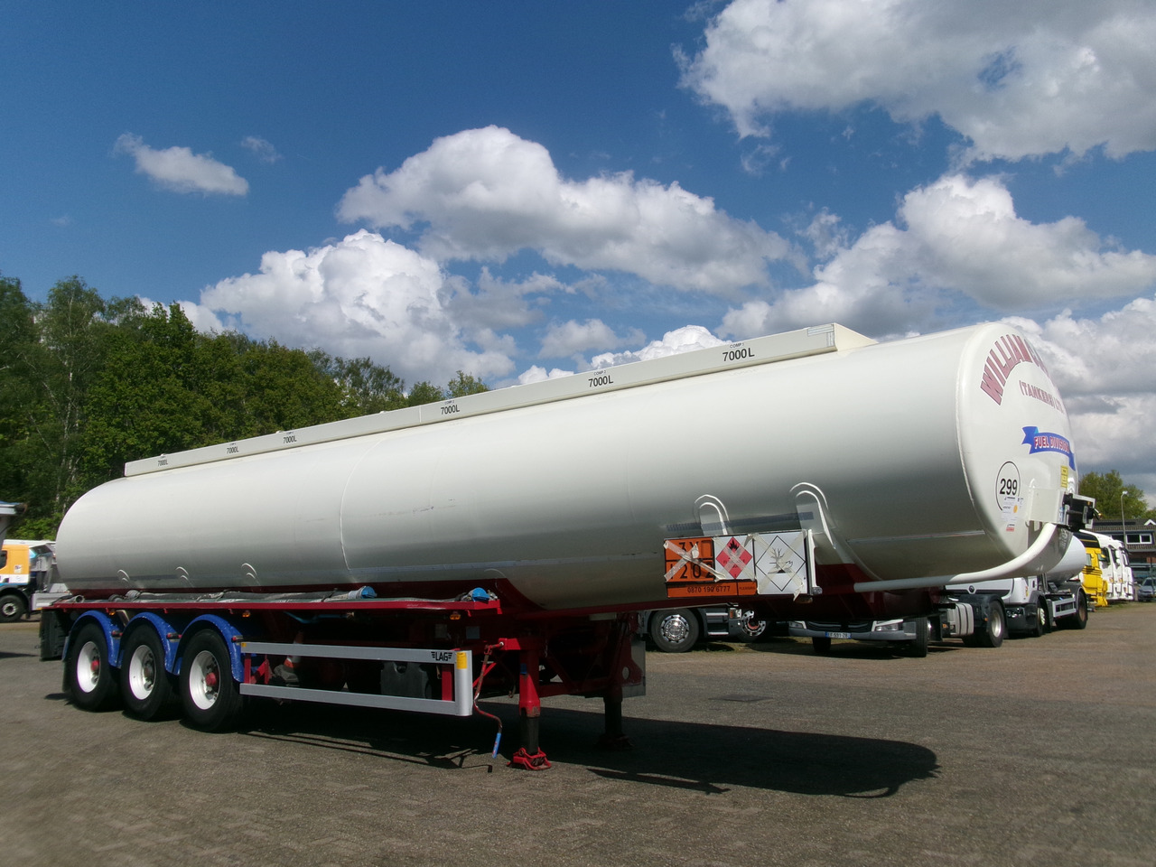 Tank semi-trailer for transportation of fuel L.A.G. Fuel tank alu 44.4 m3 / 6 comp + pump: picture 2