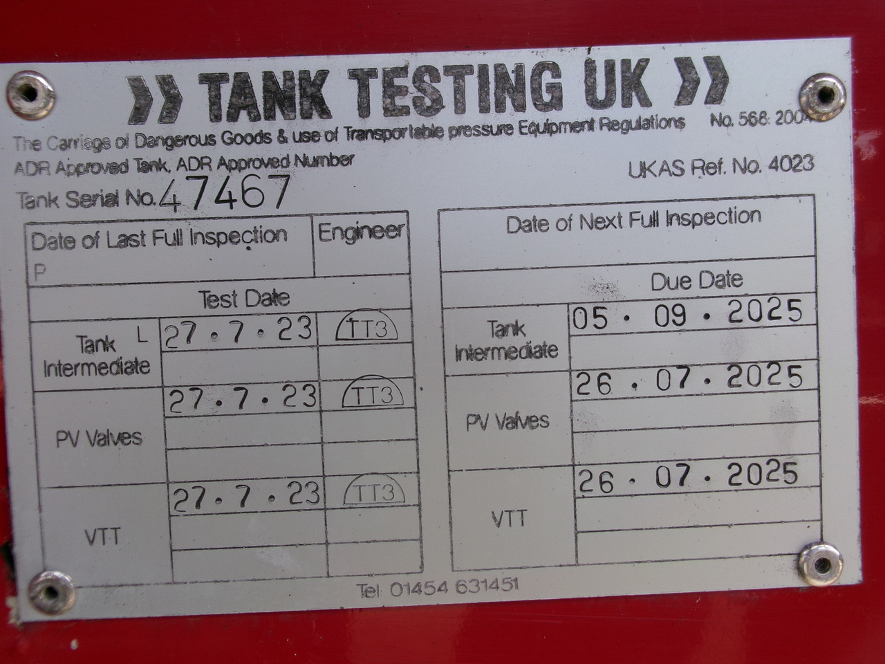 Tank semi-trailer for transportation of fuel L.A.G. Fuel tank alu 44.4 m3 / 6 comp + pump: picture 23