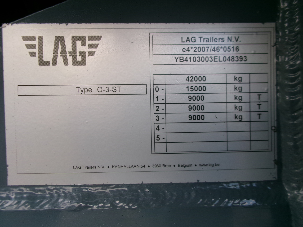 Leasing of L.A.G. Fuel tank alu 44.5 m3 / 6 comp + pump L.A.G. Fuel tank alu 44.5 m3 / 6 comp + pump: picture 38