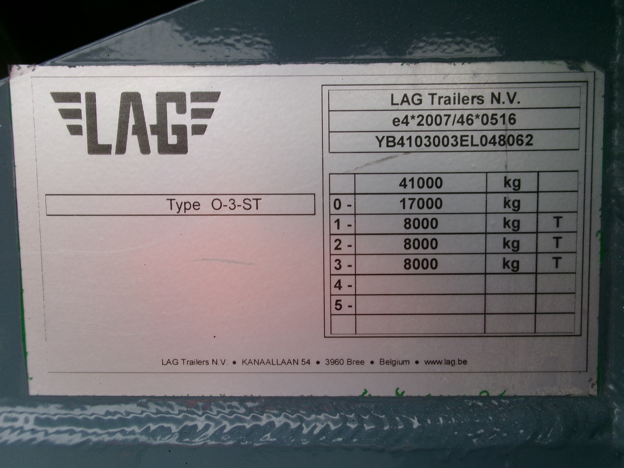 Leasing of L.A.G. Fuel tank alu 44.5 m3 / 6 comp + pump L.A.G. Fuel tank alu 44.5 m3 / 6 comp + pump: picture 22