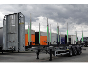 Zasław KŁONCOWA / DO LASU / DO DREWNA / DWIE OSIE PODNOSZONE / 2017 YEA - Log semi-trailer