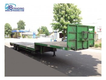 Castera semie Steel suspension,  1 mtr Extendable loadfl - Low loader semi-trailer