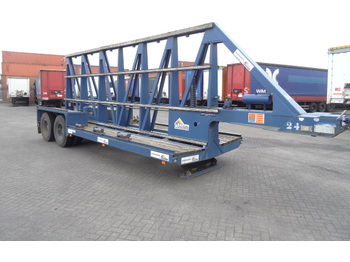 GHEYSEN & VERPOORT spezielles heavy duty Platform, semi Tieflader, Blattfederung, Doppelreifen, - Low loader semi-trailer