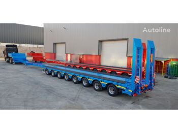 Low loader semi-trailer GURLESENYIL 8 axles hydraulic low loader