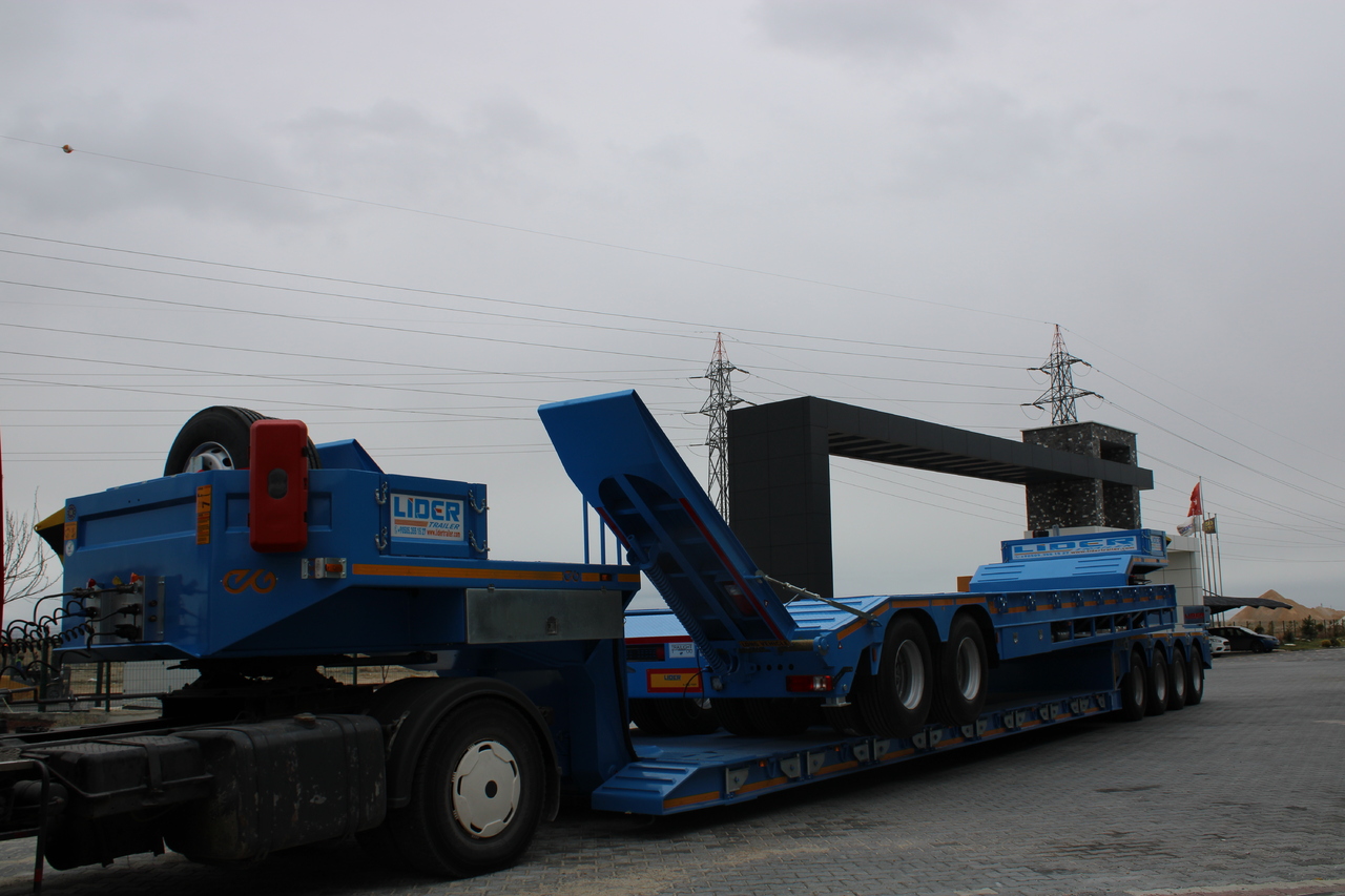 Low loader semi-trailer LIDER 2023 READY IN STOCK UNUSED FRONT LOADING: picture 21