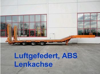 Möslein 3 Achs Satteltieflader komplett überfahrba - Low loader semi-trailer