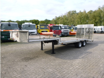 Veldhuizen Semi-lowbed trailer (light commercial) P37-2 + ramps + winch - Low loader semi-trailer