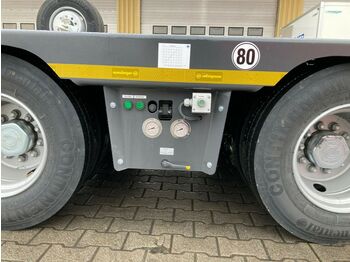 New Low loader semi-trailer Meusburger 1+3-Achs-Tiefbett-Kombination mit Halbachsen: picture 4