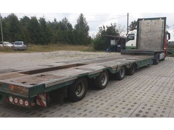 Low loader semi-trailer Meusburger Tieflader 39.5t mit Radmulden: picture 1